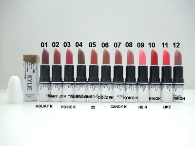 Kylie Bright Charm Lipstick 12 Colors Whole set
